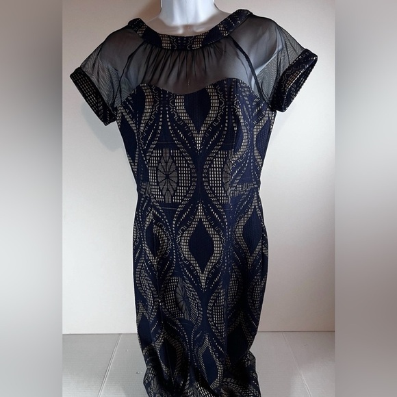 Enfocus Studio Elegant Dress Fit Blue Women’s Size 8 - Picture 4 of 14